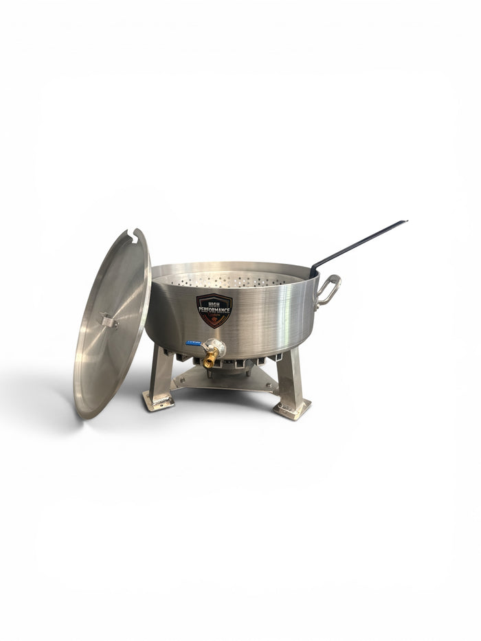 18 QT Fryer - Powered Pot with regulator, built in stand, basket and lid