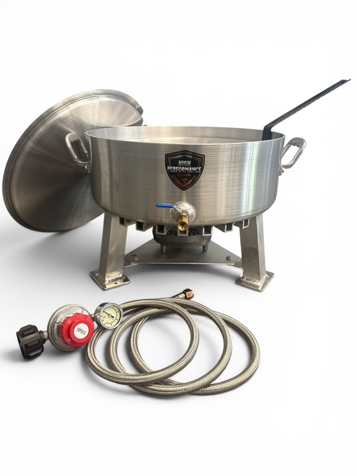 18 QT Fryer - Powered Pot with regulator, built in stand, basket and lid