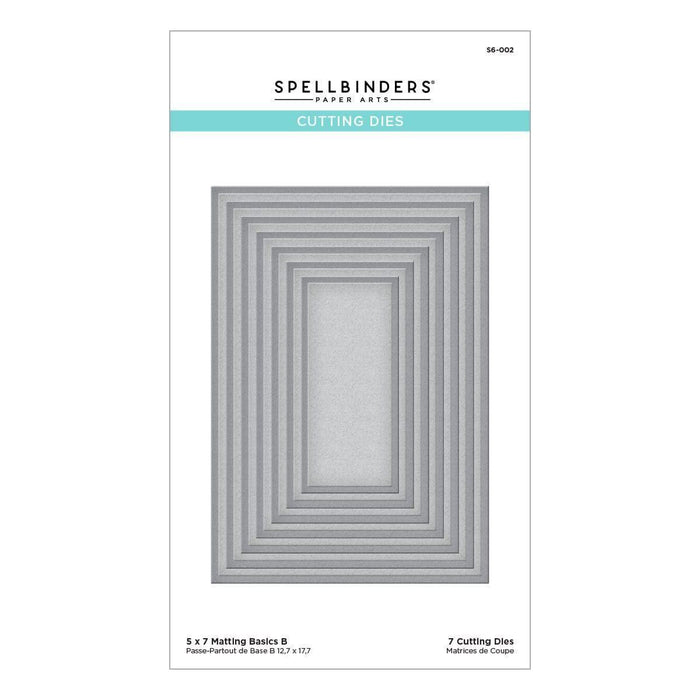 5 x 7 Matting Basics B Card Creator Etched Dies