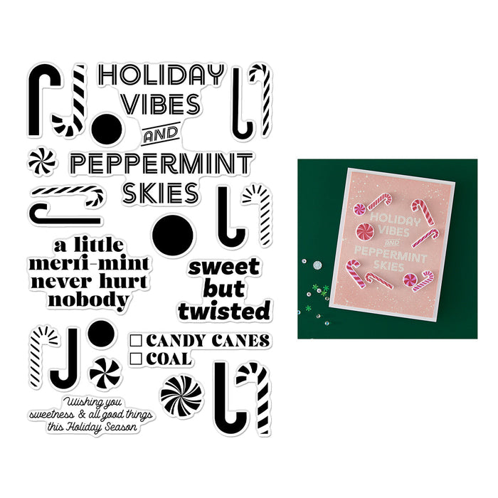 A Little Merri-Mint Clear Stamp Set