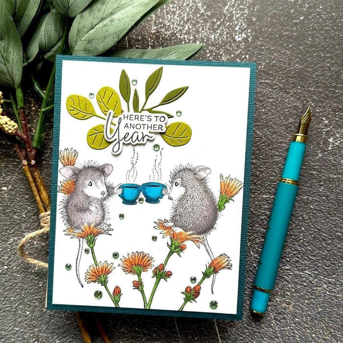 A Little Message Sentiments Press Plate & Die Set