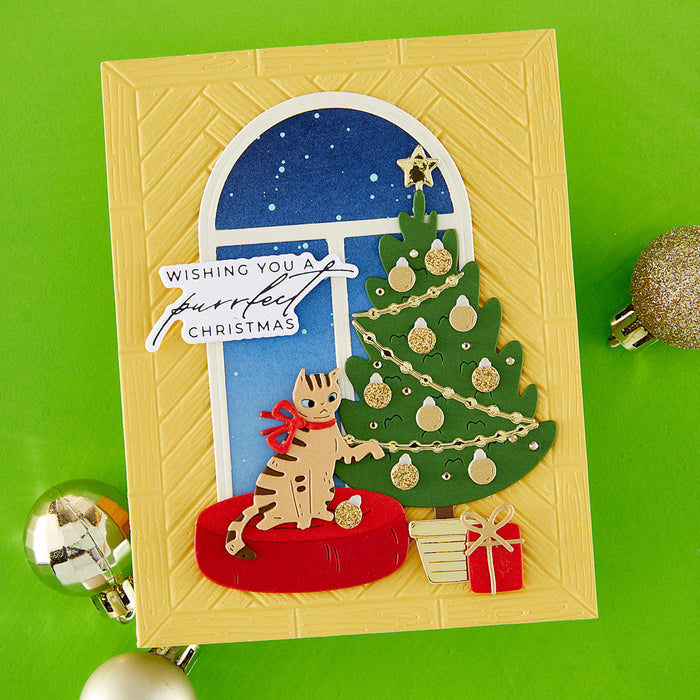 A2 Herringbone Decor 3D Embossing Folder by Yana Smakula