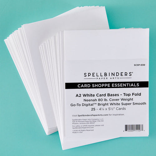 A2 Top Fold Card Bases - 25 pack