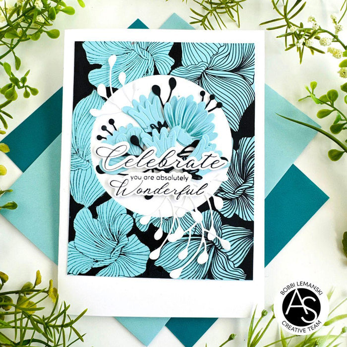 Alex Syberia Designs - Abstract Floral Background Press Plate