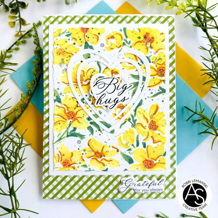 Alex Syberia Designs - Charming Floral Background Press Plate