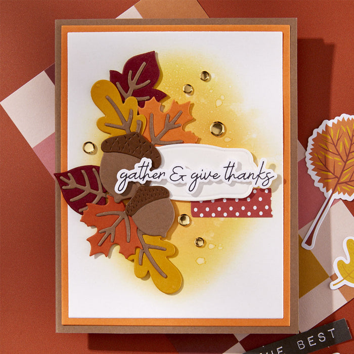 Autumn Sentiments BetterPress Plate & Die Set by Kelly Bangs