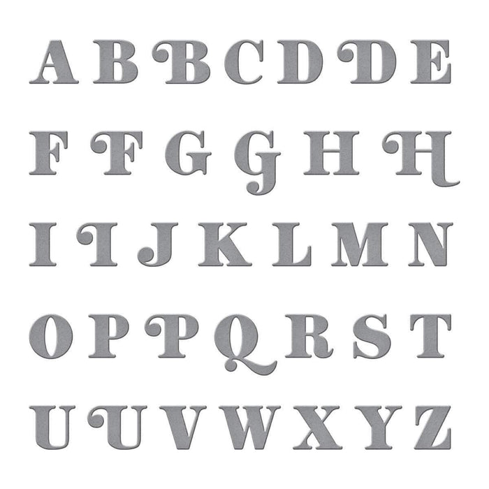 Be Bold Uppercase Alphabet Etched Dies