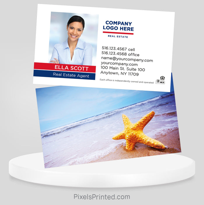 beach ERA real estate business cards Business Cards PixelsPrinted