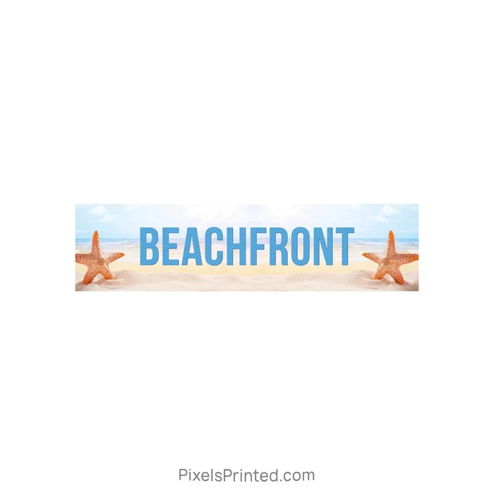 beachfront sign riders PixelsPrinted