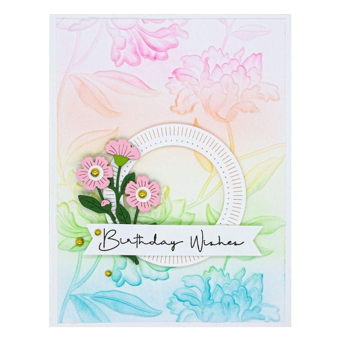 Beautiful Blooms 3D Embossing Folder (E3D-026) project example whiteclip.