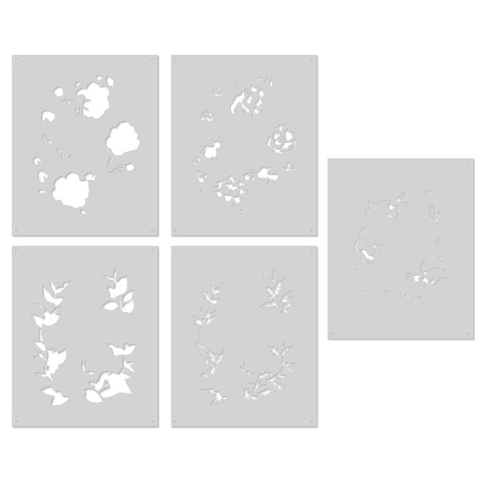 Bee Florals Window Stencils