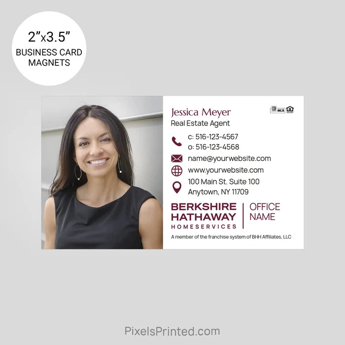 Berkshire Hathaway business card magnets PixelsPrinted