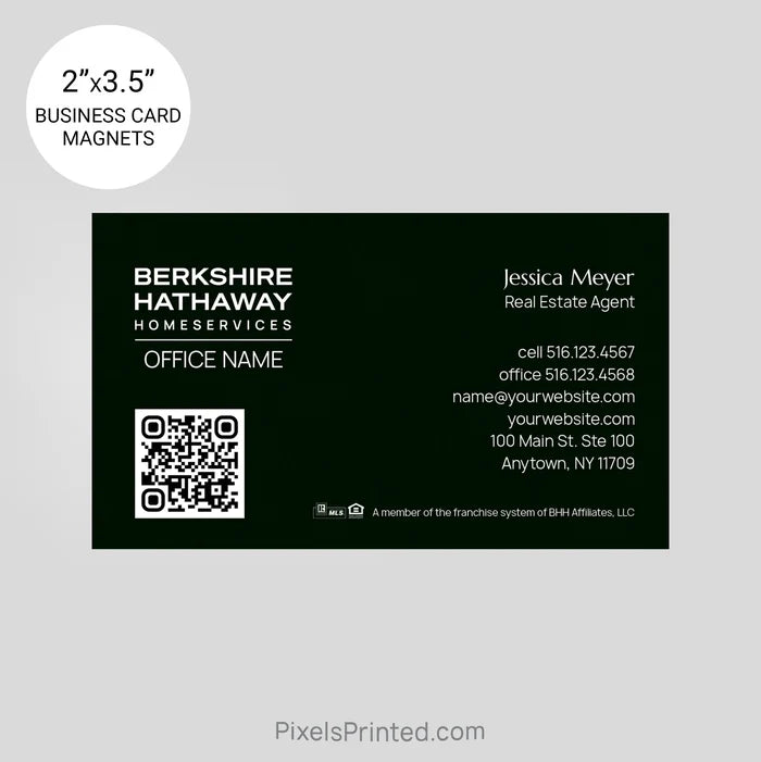 Berkshire Hathaway business card magnets PixelsPrinted