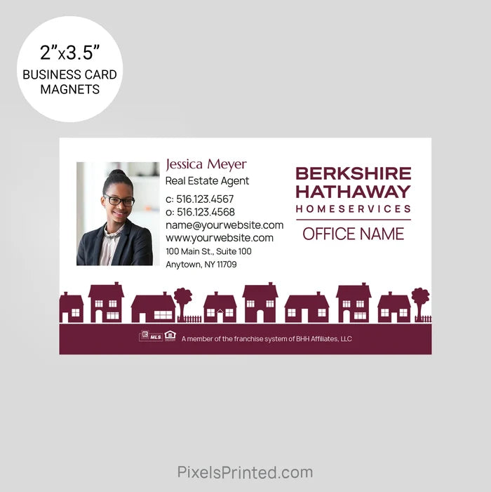 Berkshire Hathaway business card magnets PixelsPrinted