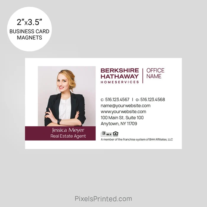 Berkshire Hathaway business card magnets PixelsPrinted