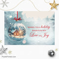 Berkshire Hathaway Christmas holiday postcards PixelsPrinted