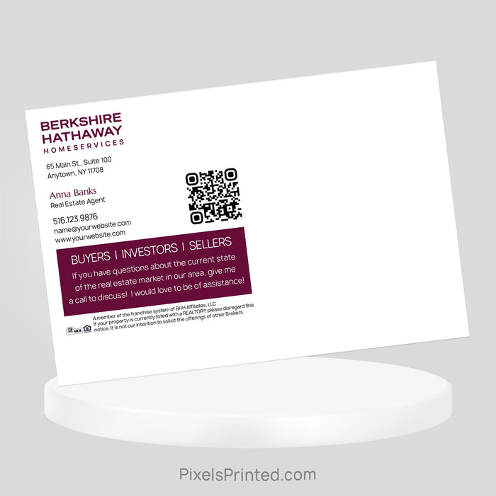 Berkshire Hathaway Fall activities postcards, fall real estate mailers