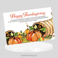 Berkshire Hathaway Fall Thanksgiving postcards PixelsPrinted