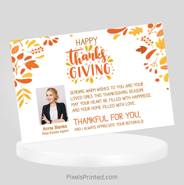 Berkshire Hathaway Fall Thanksgiving postcards PixelsPrinted