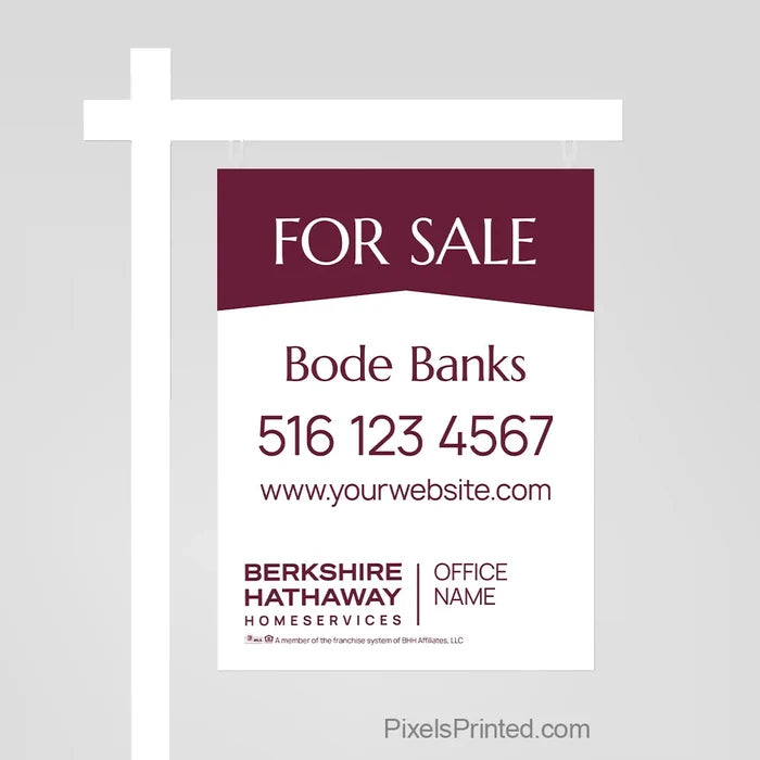 Berkshire Hathaway for sale sign panels sign panels PixelsPrinted