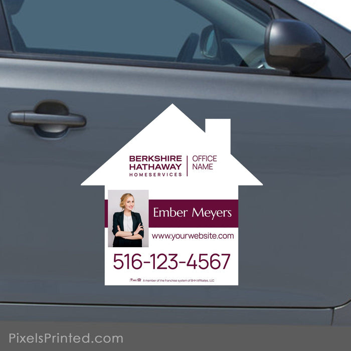 Berkshire Hathaway house shaped car magnets - 23”x23" PixelsPrinted