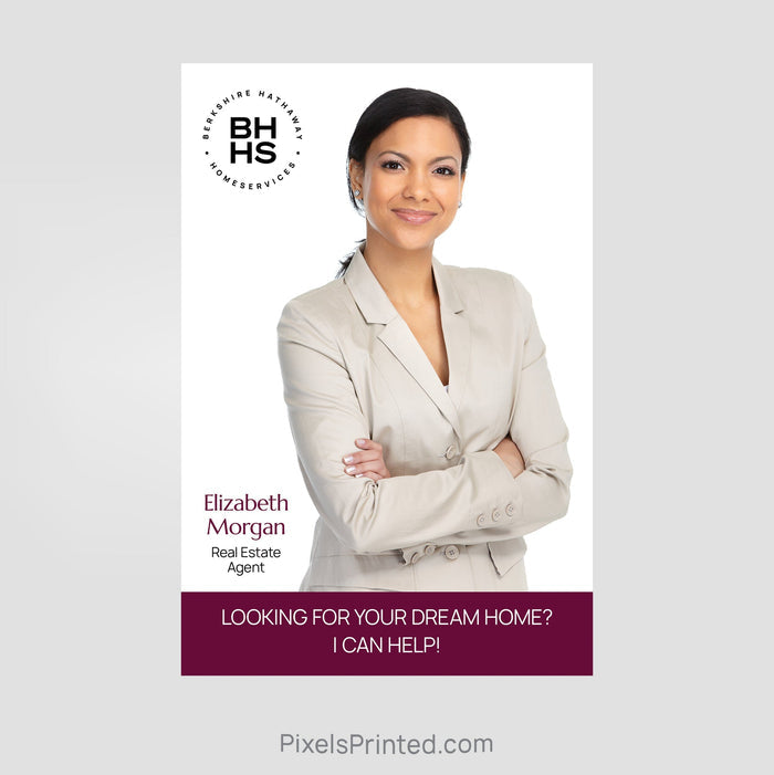 Berkshire Hathaway real estate agent announcement postcards PixelsPrinted