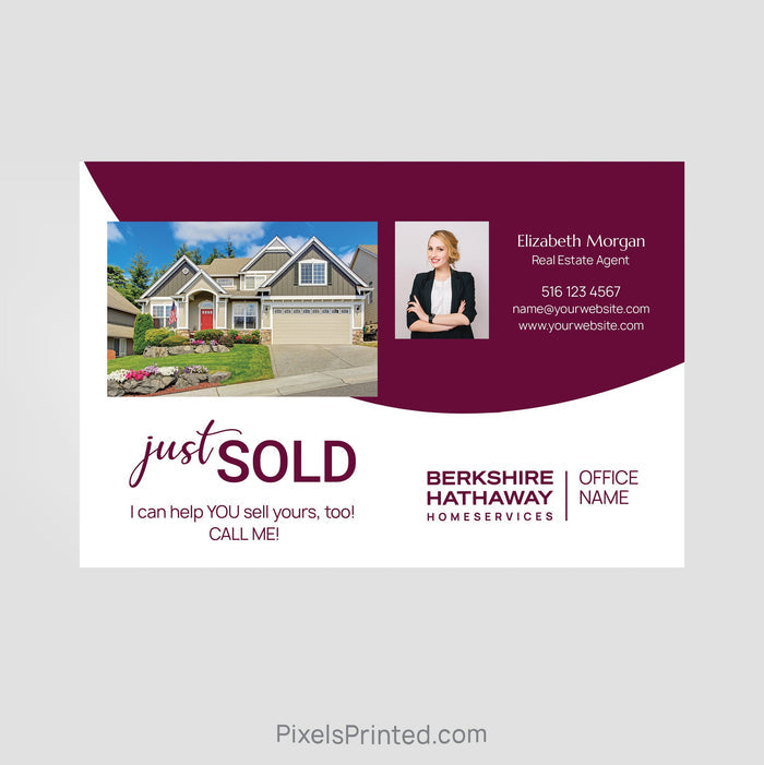 Berkshire Hathaway real estate just sold postcards PixelsPrinted
