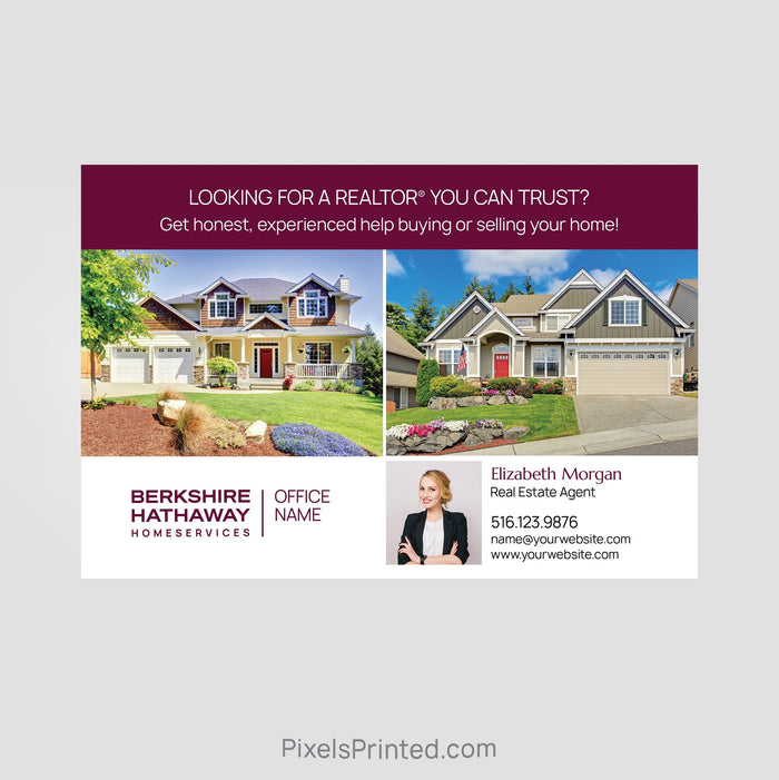Berkshire Hathaway real estate postcards PixelsPrinted
