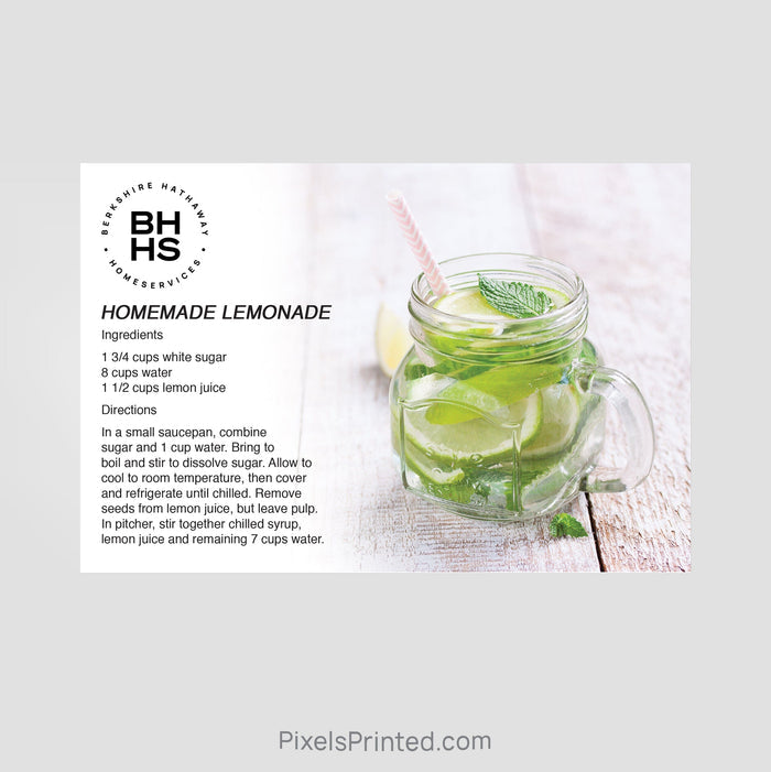 Berkshire Hathaway real estate recipe postcards PixelsPrinted