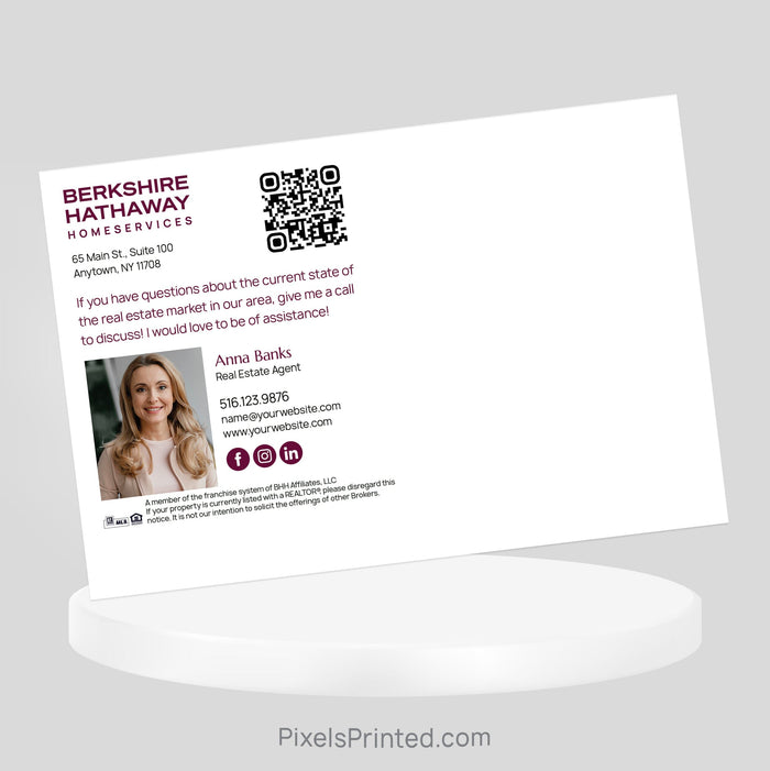 Berkshire Hathaway Fall Thanksgiving postcards PixelsPrinted