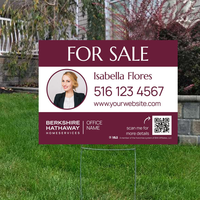 Berkshire Hathaway yard signs, for sale signs, open house signs, realtor yard signs