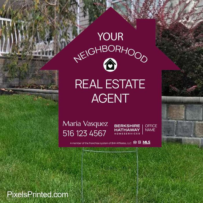 Berkshire Hathaway your neighborhood agent signs yard signs PixelsPrinted