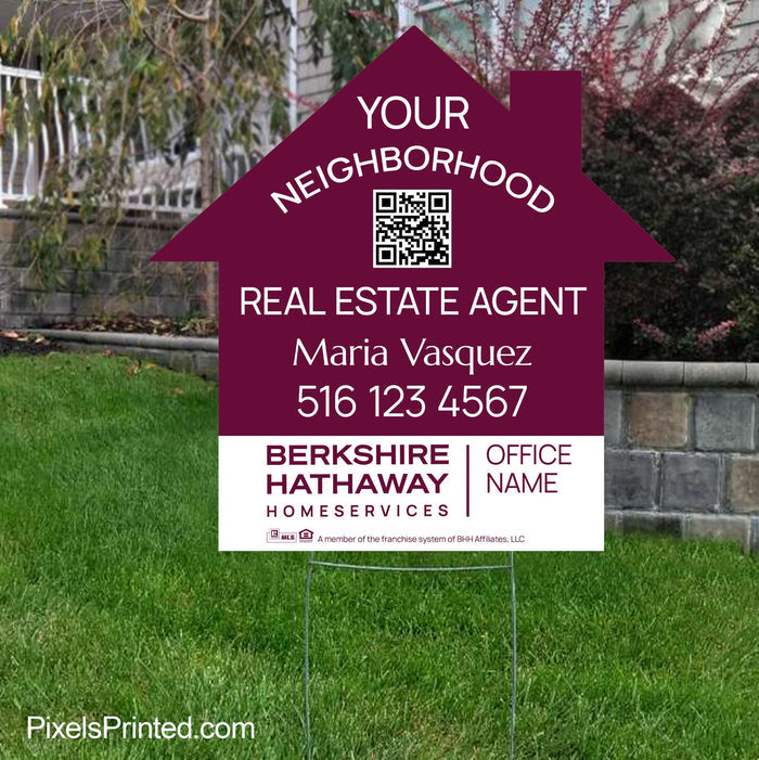 Berkshire Hathaway your neighborhood agent signs yard signs PixelsPrinted