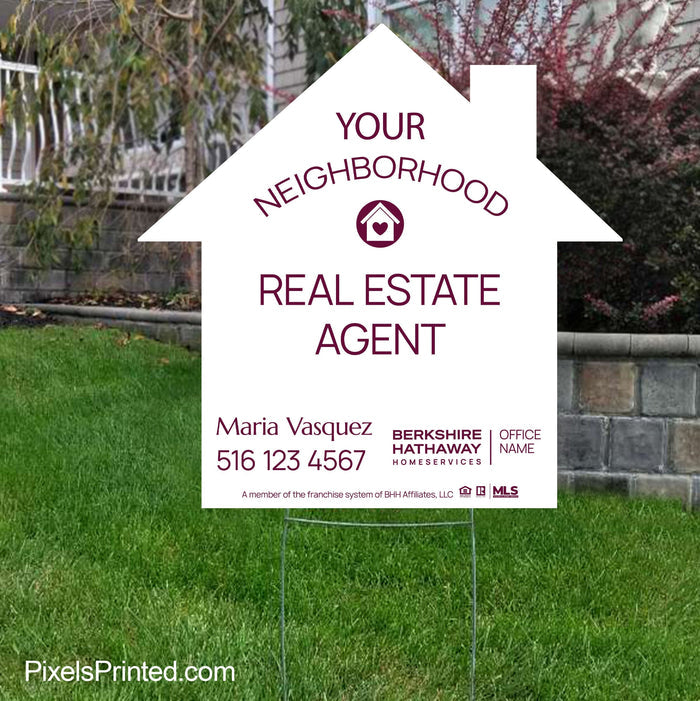 Berkshire Hathaway your neighborhood agent signs yard signs PixelsPrinted