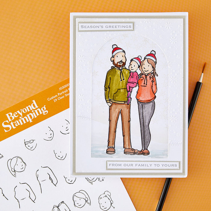 Beyond Stamping Custom Portrait #3 Clear Stamp Set by Josh Griffiths Studio