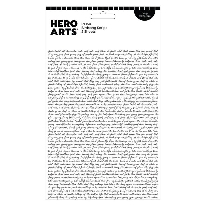 Birdsong Script Hero Transfers