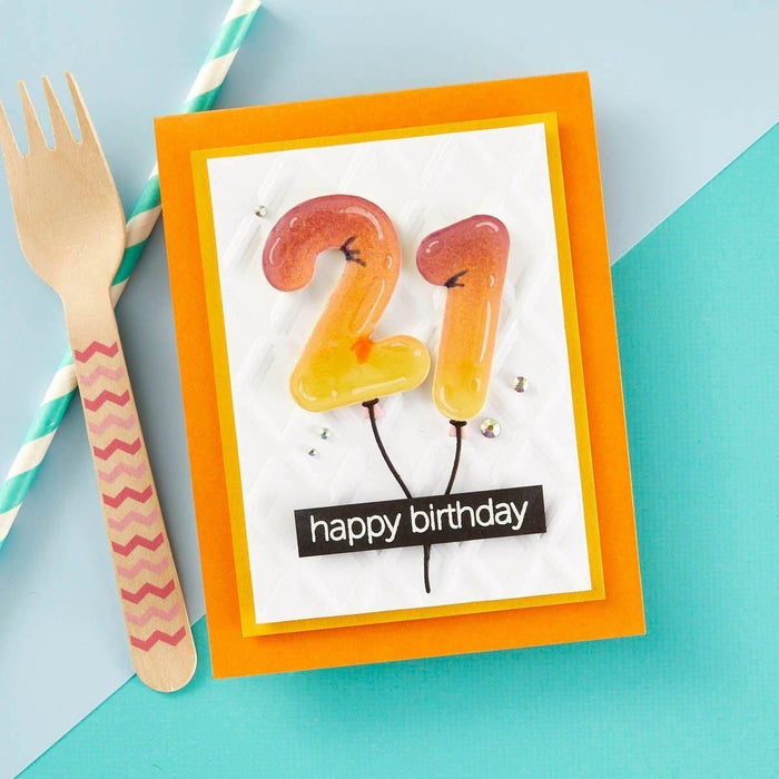 Birthday Balloons Etched Dies