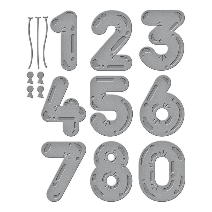 Birthday Balloons Etched Dies