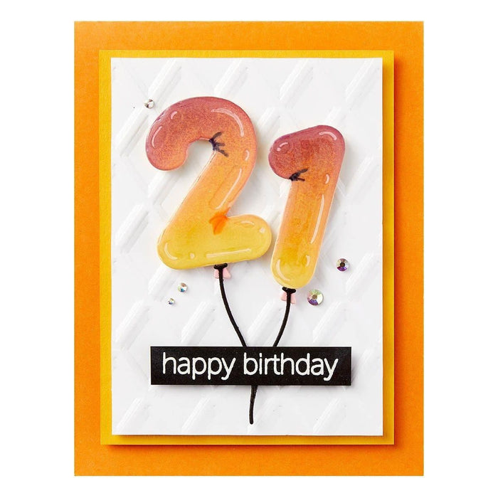Birthday Balloons Etched Dies