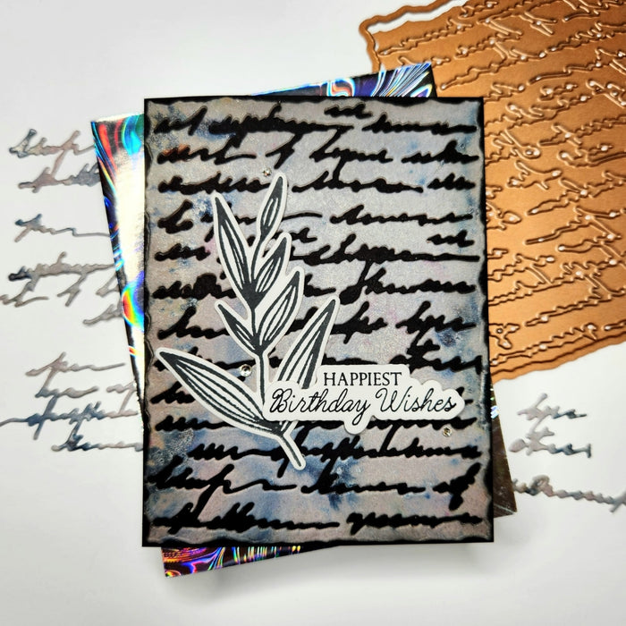 Birthday Wishes Sentiments BetterPress Plate & Die Set by Suzanne Hue