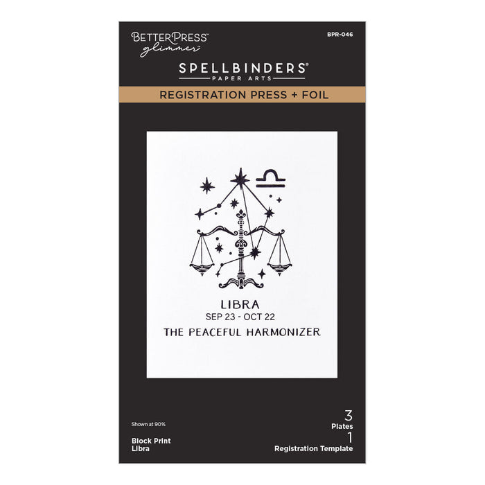 Block Print Libra Registration Press + Foil Plate