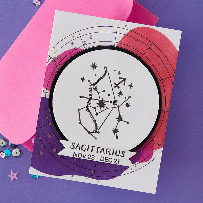 Block Print Sagittarius Registration Press + Foil Plate