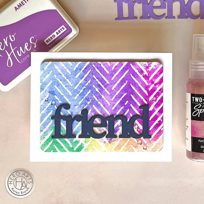 Blue + Shimmer Tone-on-Tone Metallic Spray