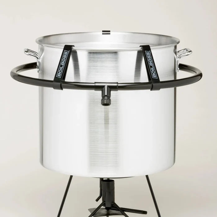The Boil Boss cooling ring on a pot