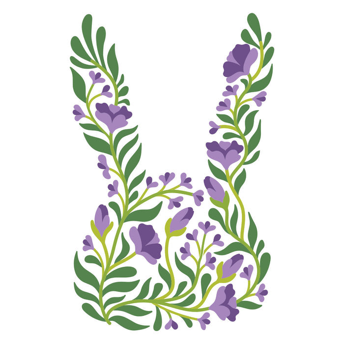 Botanical Bunny - Stencil of the Month