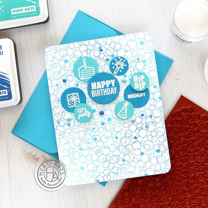 Bubble Celebration Bold Prints Cling Stamp