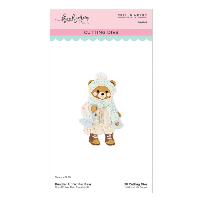 Bundled Up Winter Bear Etched Dies by Frank Garcia