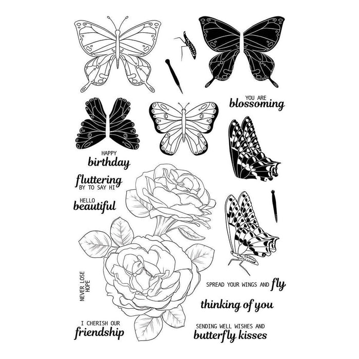 Butterfly Kisses Stamp & Die Set by Simon Hurley