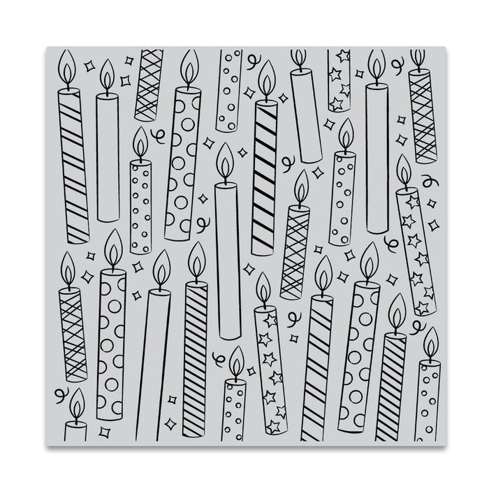 Candles Bold Prints Cling Stamp
