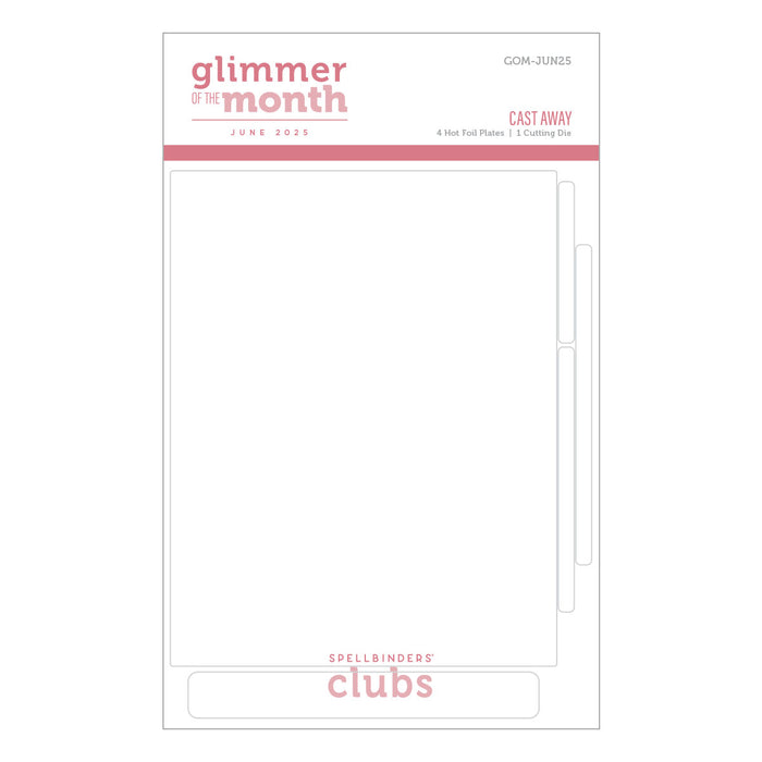 Cast Away - Glimmer Hot Foil Kit of the Month (Plates & Die Only)